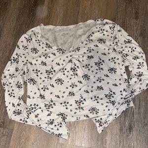 women’s long sleeve crop top